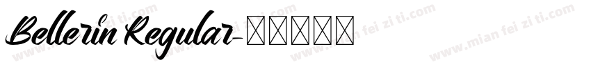 Bellerin Regular字体转换